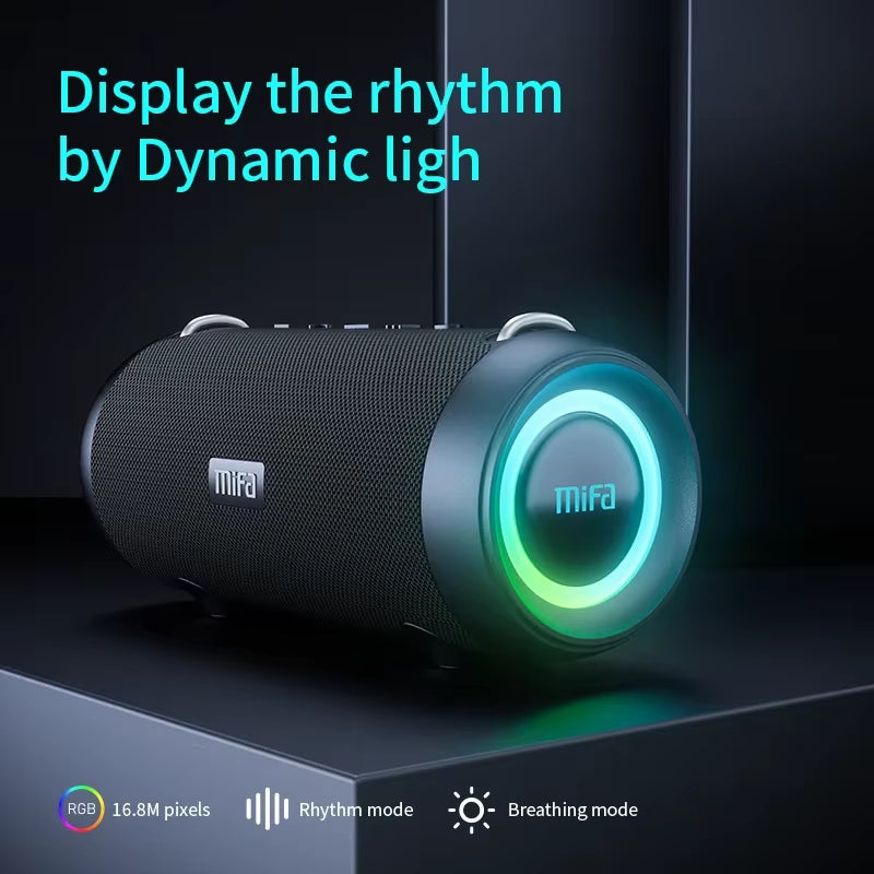 A90 Bluetooth Speaker 60W Output Power Bluetooth Speaker with Class D Amplifier Excellent Bass Performace Camping Speaker