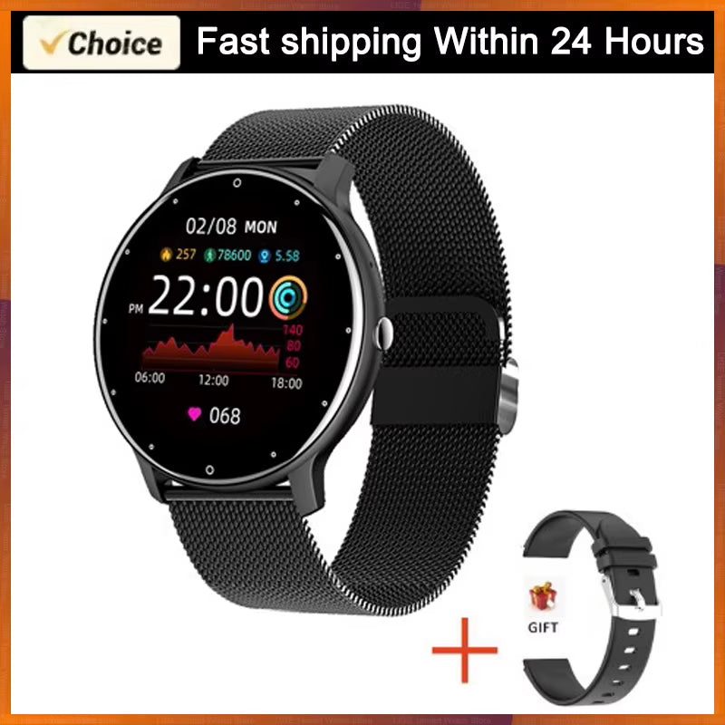 2024 Smart Watch Women Men Lady Gift Sport Fitness Watches Heart Rate Monitor Waterproof Smartwatch for Xiaomi Android IOS