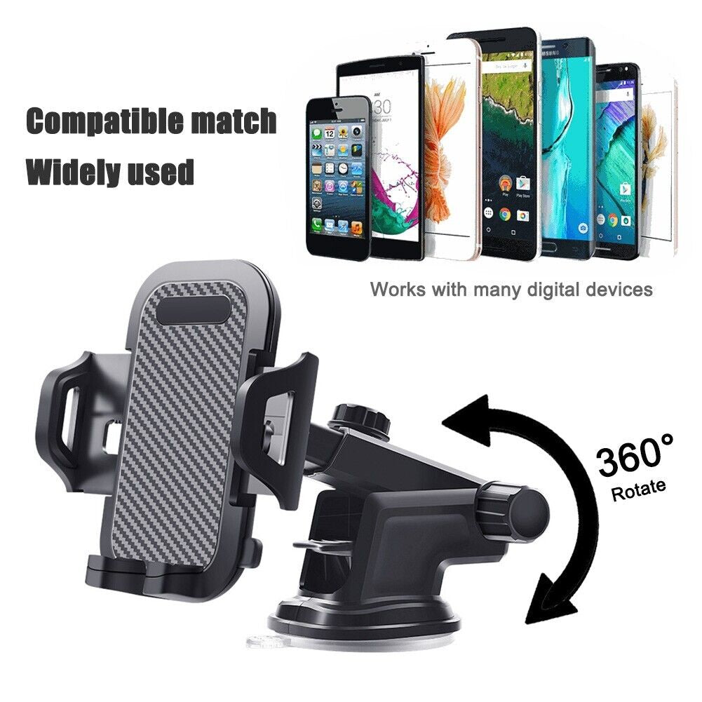 Universal Car Mobile Phone Holder Windscreen Dashboard GPS Stand Cradle UK