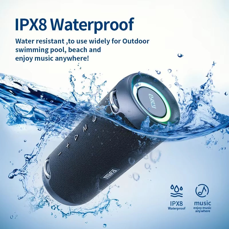 A90 Bluetooth Speaker 60W Output Power Bluetooth Speaker with Class D Amplifier Excellent Bass Performace Camping Speaker