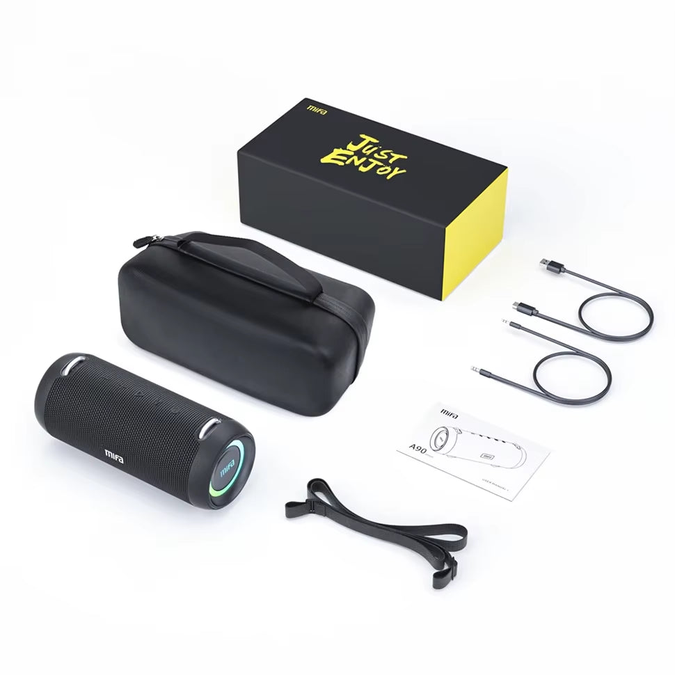A90 Bluetooth Speaker 60W Output Power Bluetooth Speaker with Class D Amplifier Excellent Bass Performace Camping Speaker