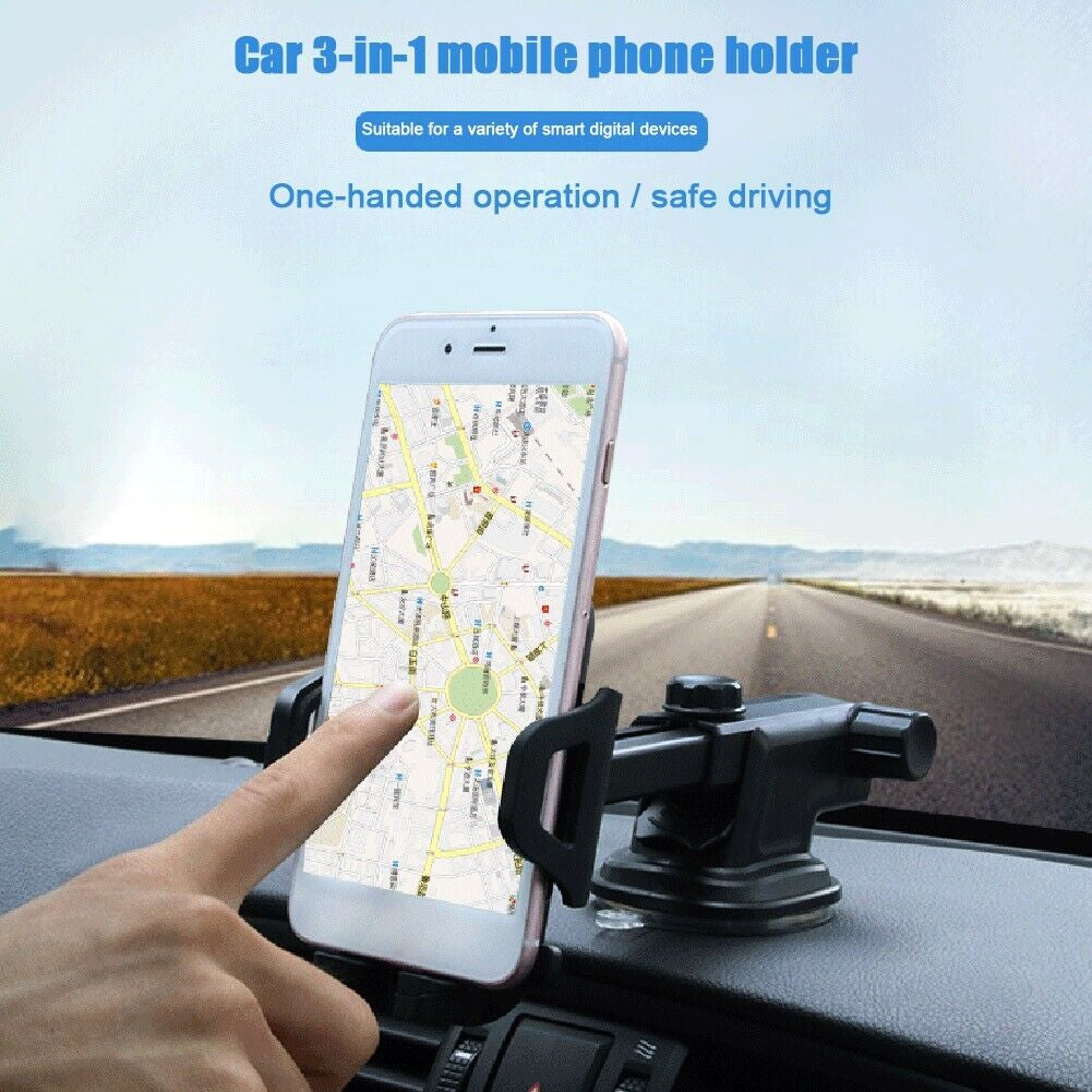 Universal Car Mobile Phone Holder Windscreen Dashboard GPS Stand Cradle UK