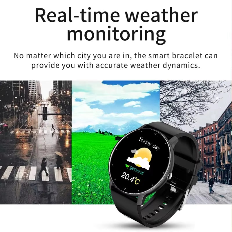 2024 Smart Watch Women Men Lady Gift Sport Fitness Watches Heart Rate Monitor Waterproof Smartwatch for Xiaomi Android IOS