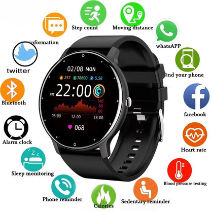 2024 Smart Watch Women Men Lady Gift Sport Fitness Watches Heart Rate Monitor Waterproof Smartwatch for Xiaomi Android IOS