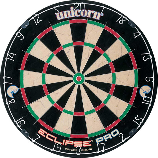 Dartboard | Eclipse Pro | Ultra-Visible Number Ring & Spider | Championship Quality Sisal Bristle | Staple-Free Construction