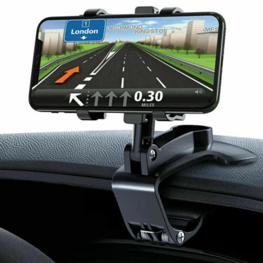 360 Clip Stand Cradle Windscreen Car Mobile Phone Holder Dashboard Mount GPS
