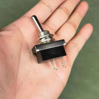 Metal Toggle Switch 25A 12VDC/15A 24VDC/10A 250VAC/ 15A 125VAC SPST On/Off 2Pin 2 Position